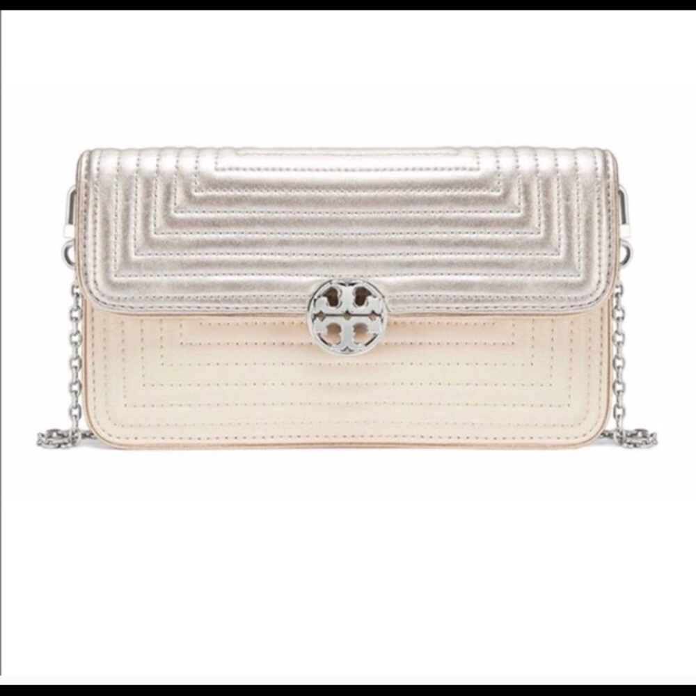 Tory Burch Trapunto envelope clutch
